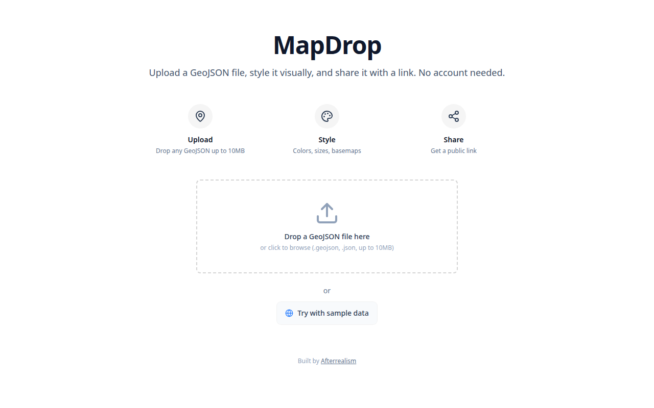 MapDrop screenshot